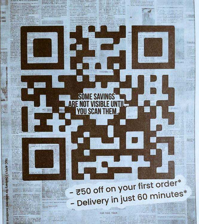 Print advertising work sample